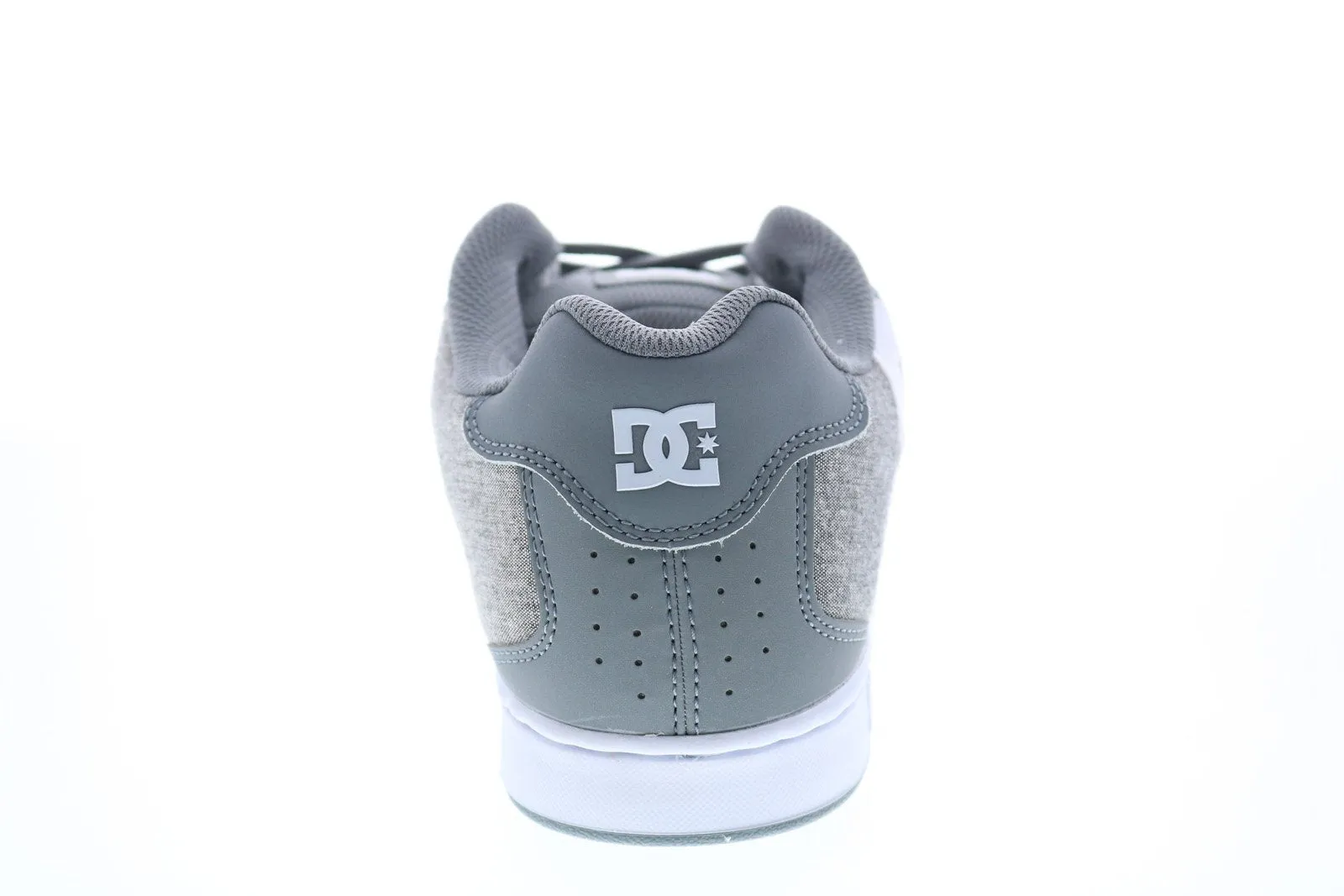 302361 Gray Leather Lace Up Skate Sneakers for Men.