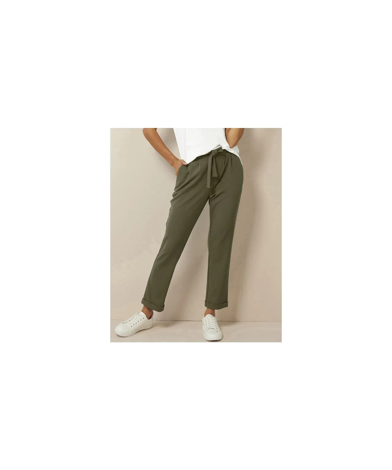 Jersey Stretch Trousers 7/8 Length