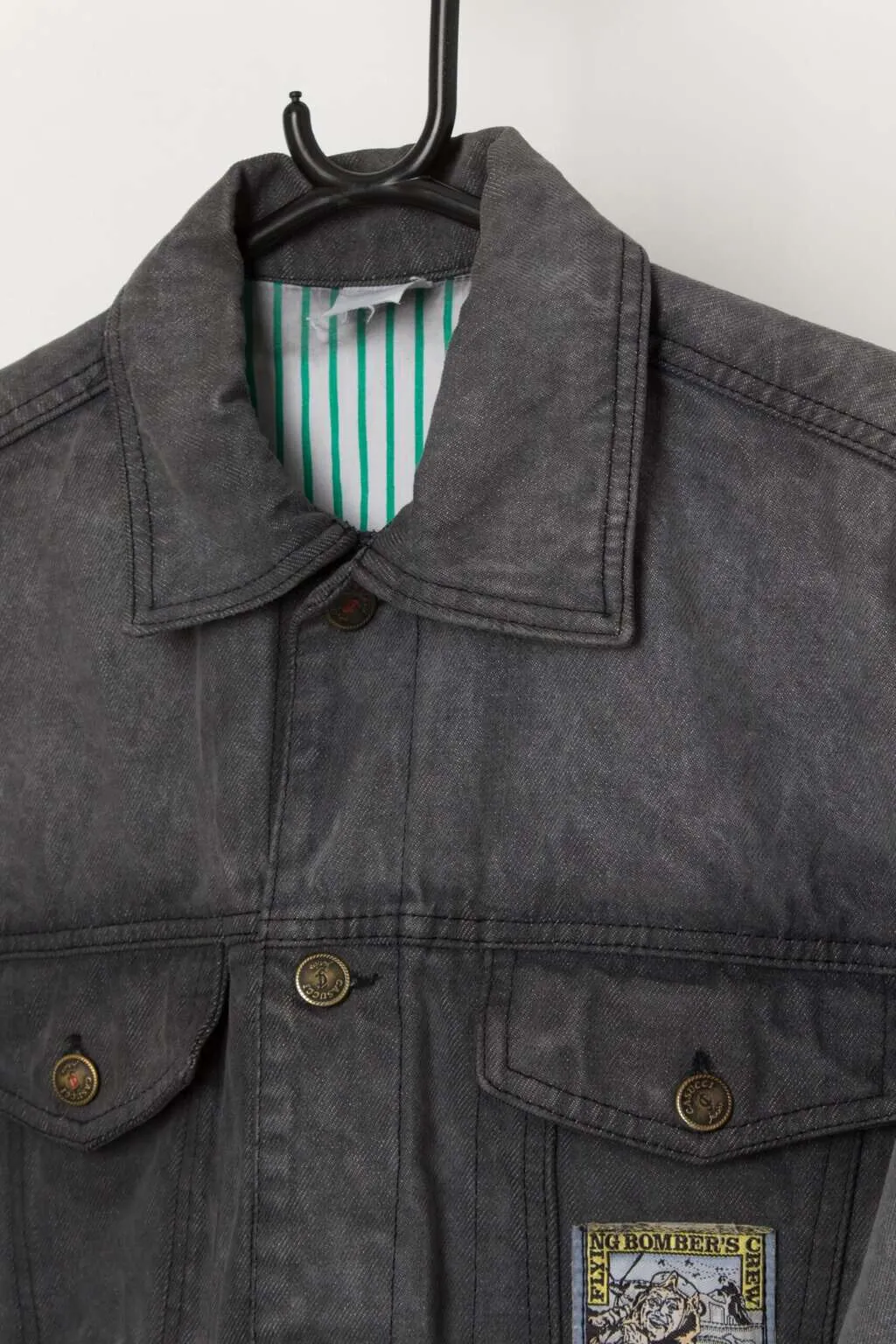 Casucci Cloth for Flying Small 80s Grey Denim Jacket