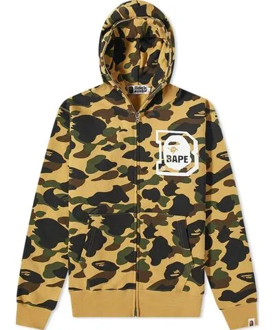 A Bathing Ape Men's 1st Camo Full Zip BAPE Hoodie