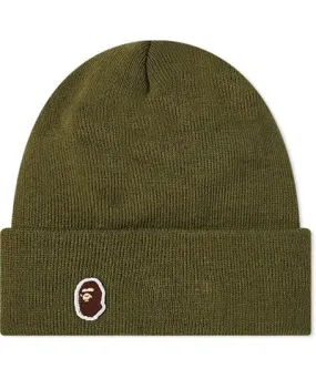 Ape Head One Point New Era Knit Cap for Men by A Bathing Ape