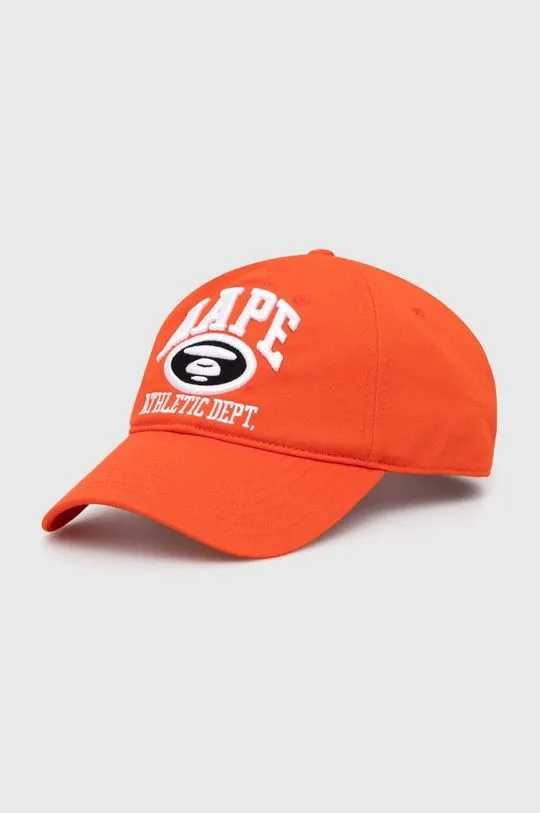 Orange AAPE Cotton Baseball Cap AAPCPM5257XXM