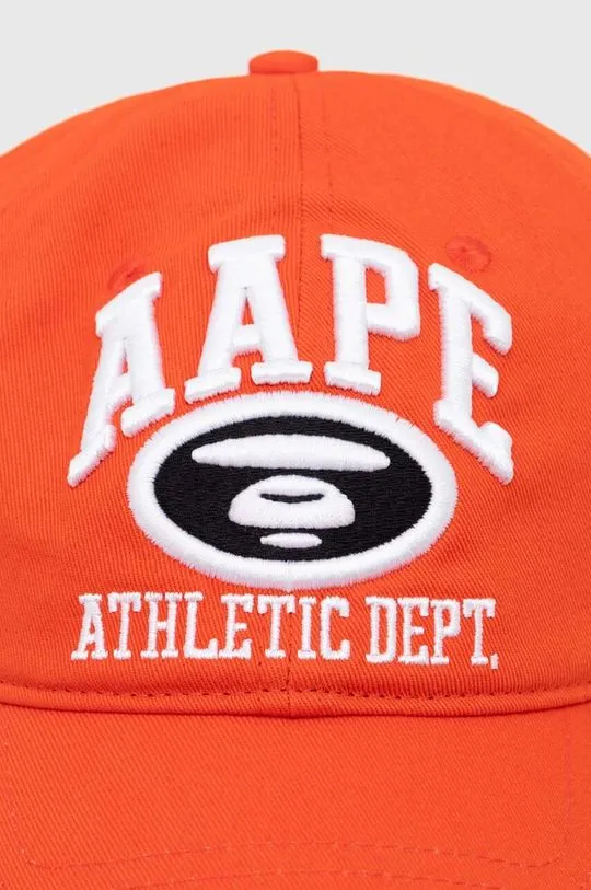 Orange AAPE Cotton Baseball Cap AAPCPM5257XXM