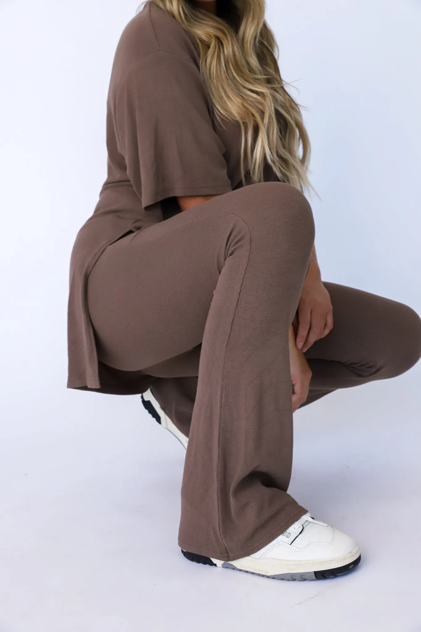 Taupe Brown Weekend Lounge Pant Set