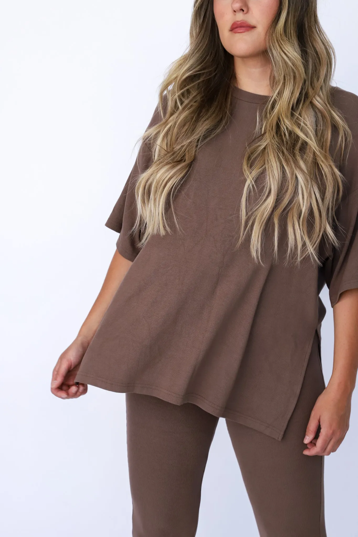 Taupe Brown Weekend Lounge Pant Set