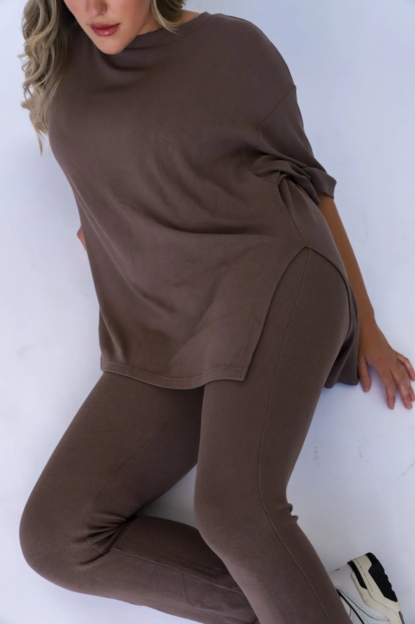 Taupe Brown Weekend Lounge Pant Set