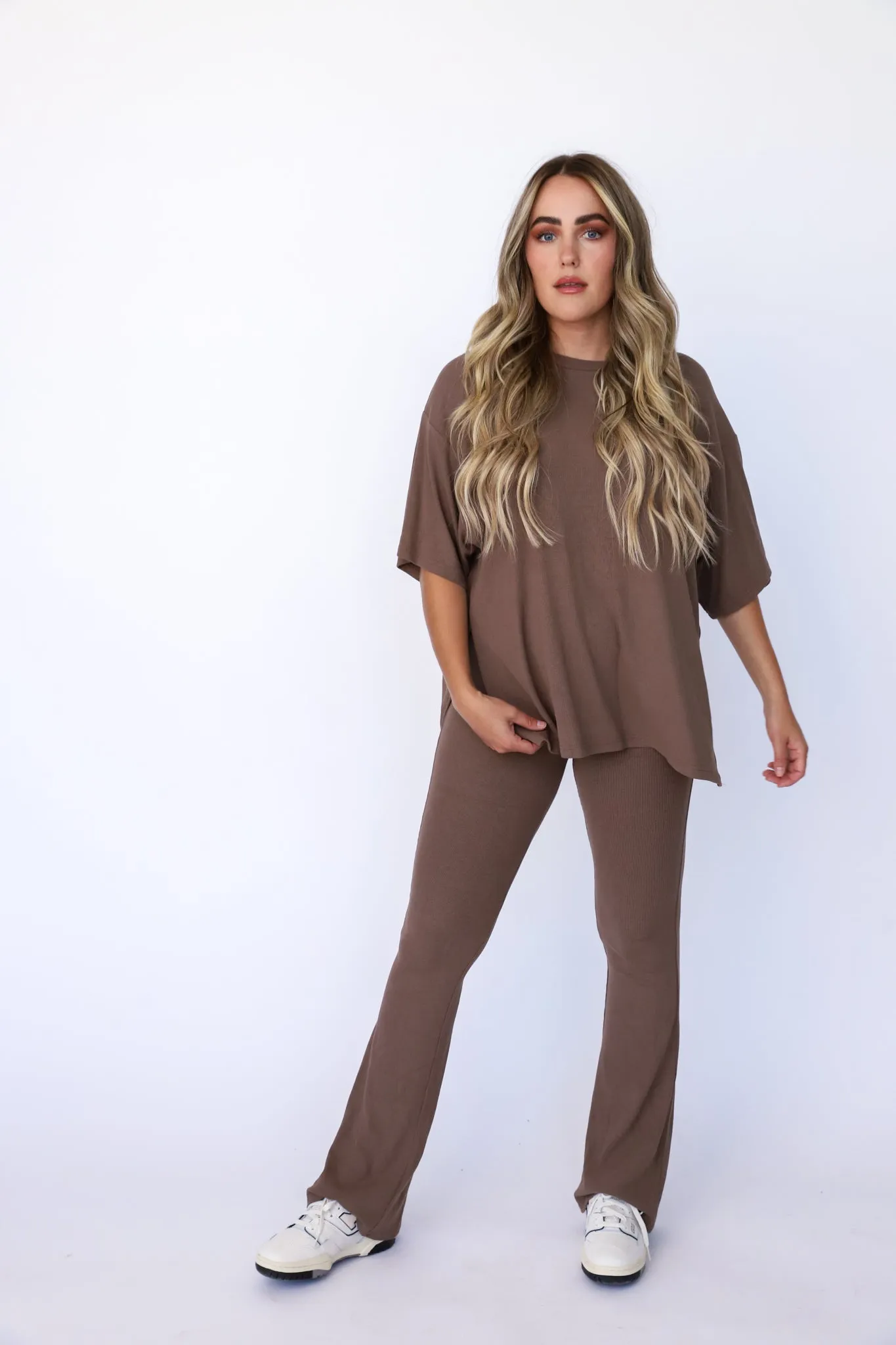 Taupe Brown Weekend Lounge Pant Set