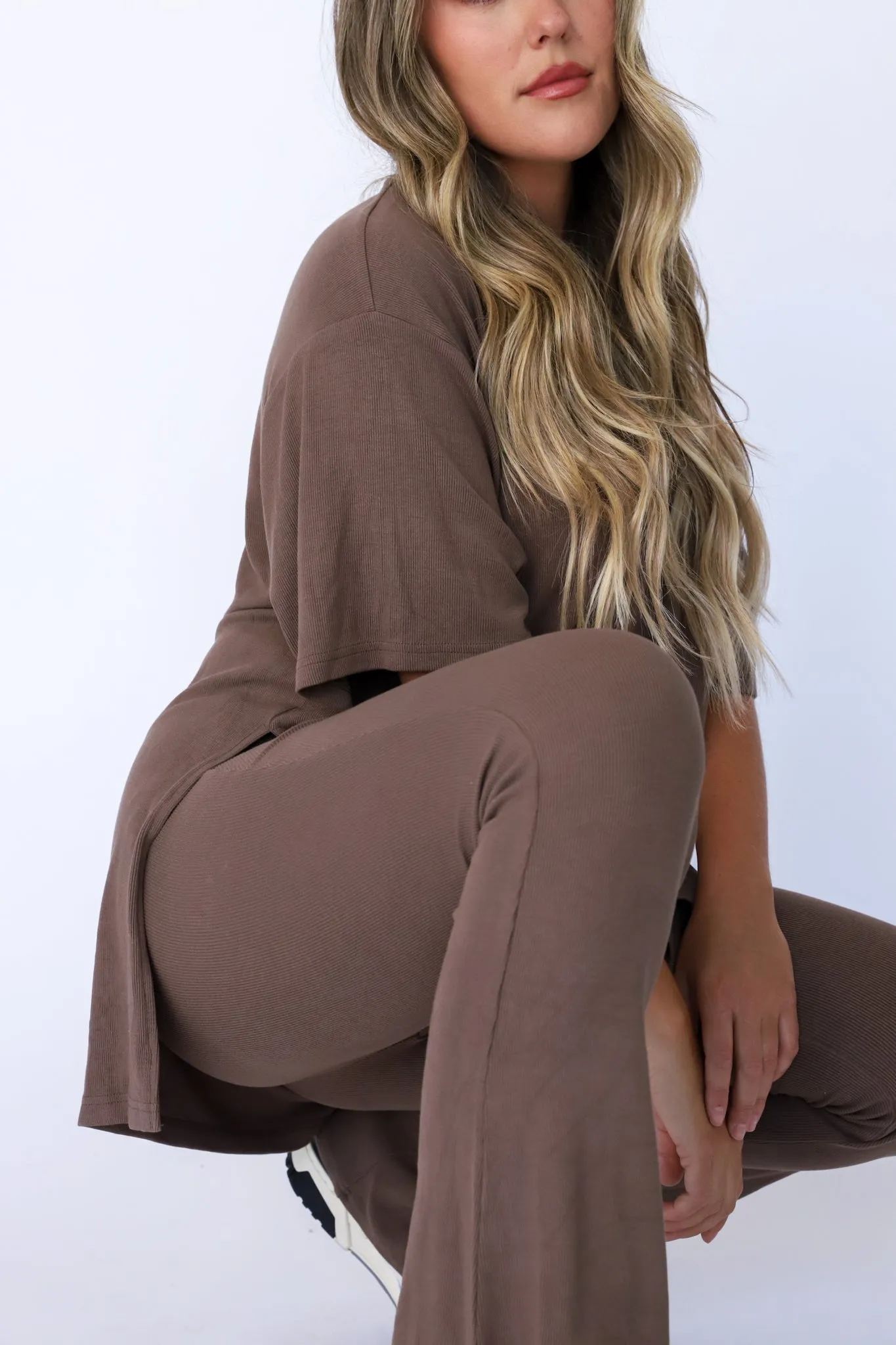 Taupe Brown Weekend Lounge Pant Set