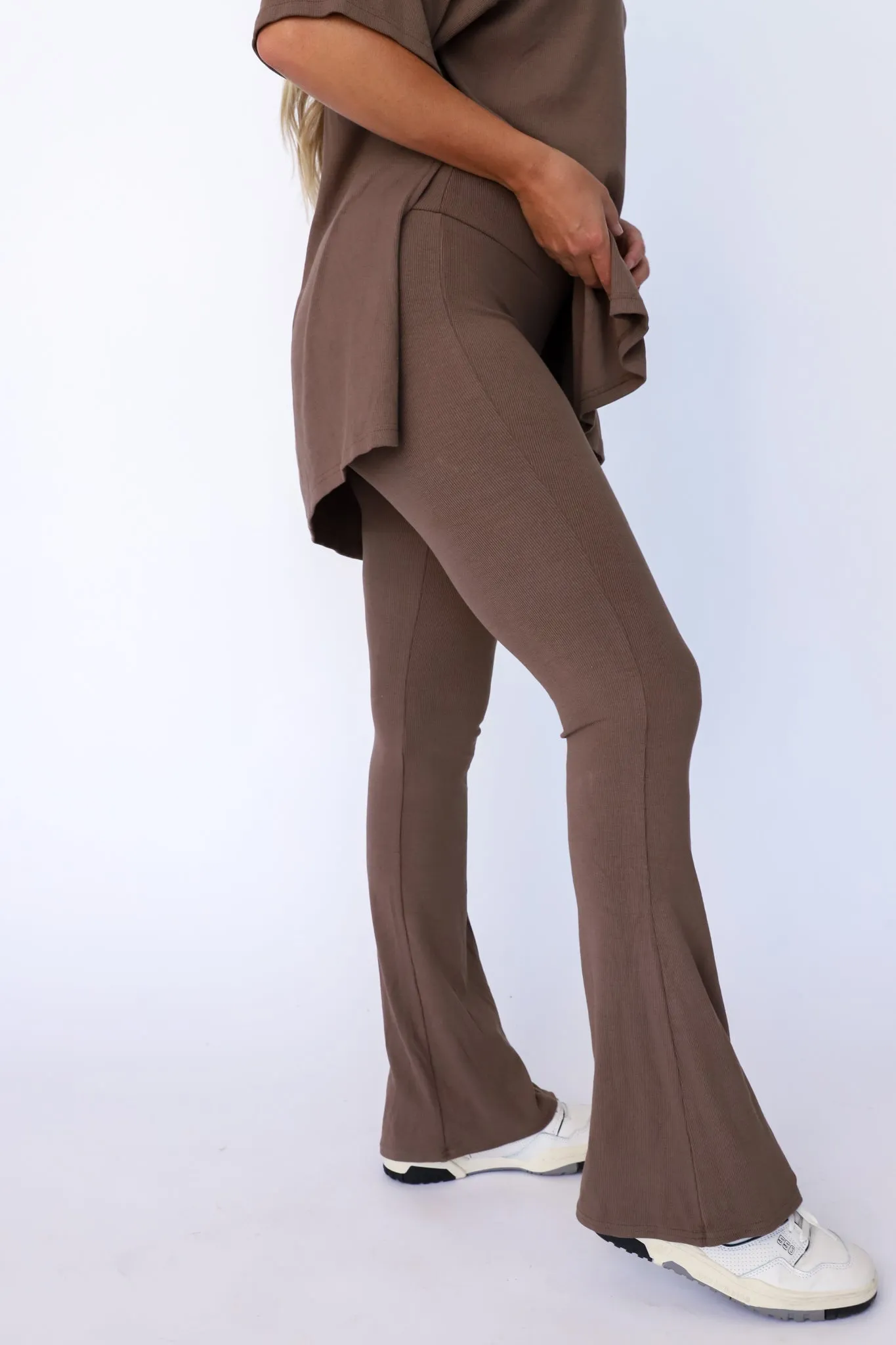 Taupe Brown Weekend Lounge Pant Set