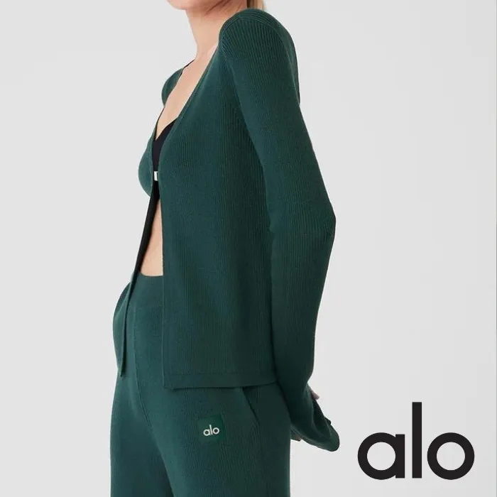 ALO Yoga Logo Cardigans - Shop Now.