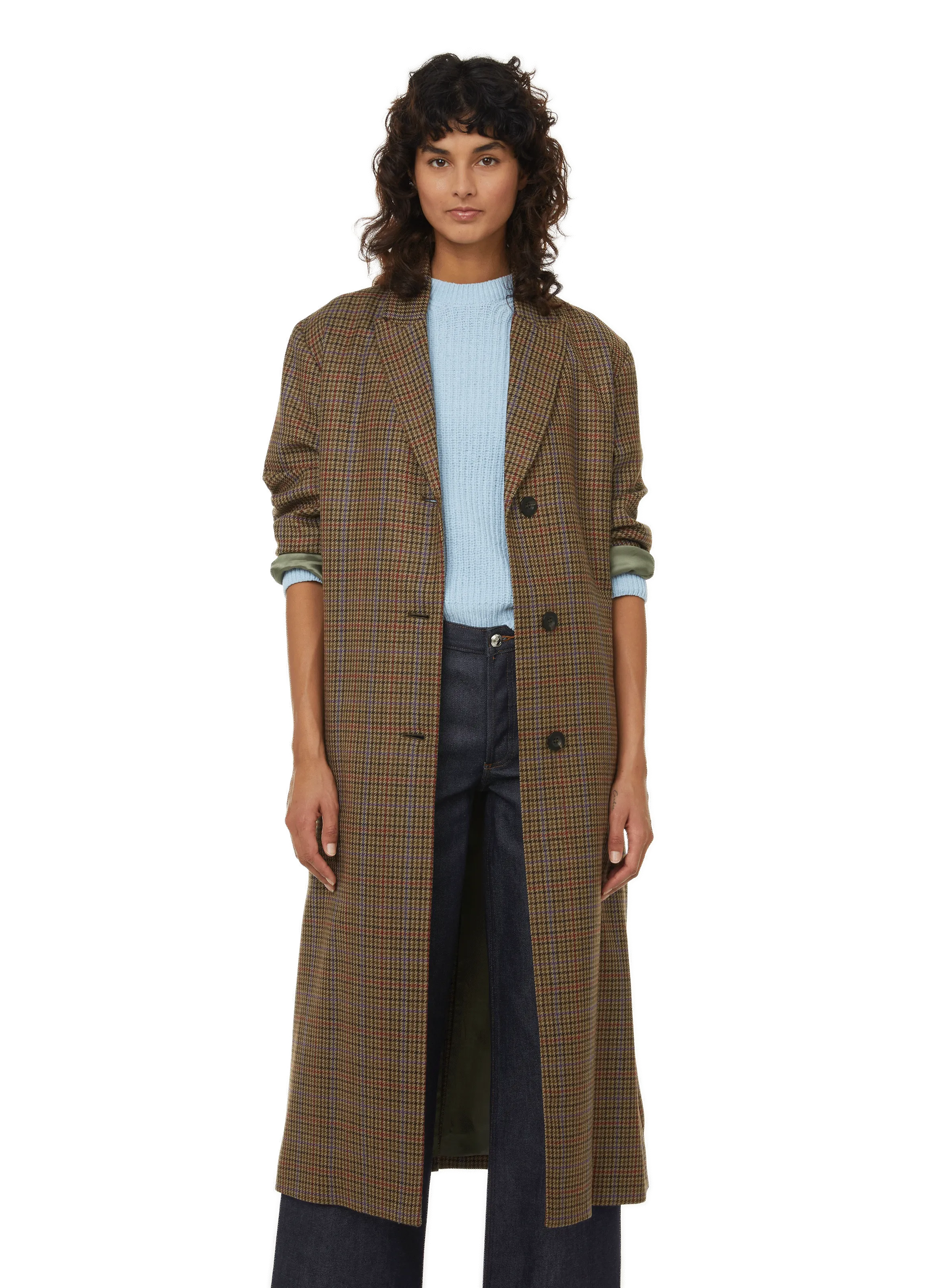 A.P.C. Ania dogtooth-print wool coat - Multicolour