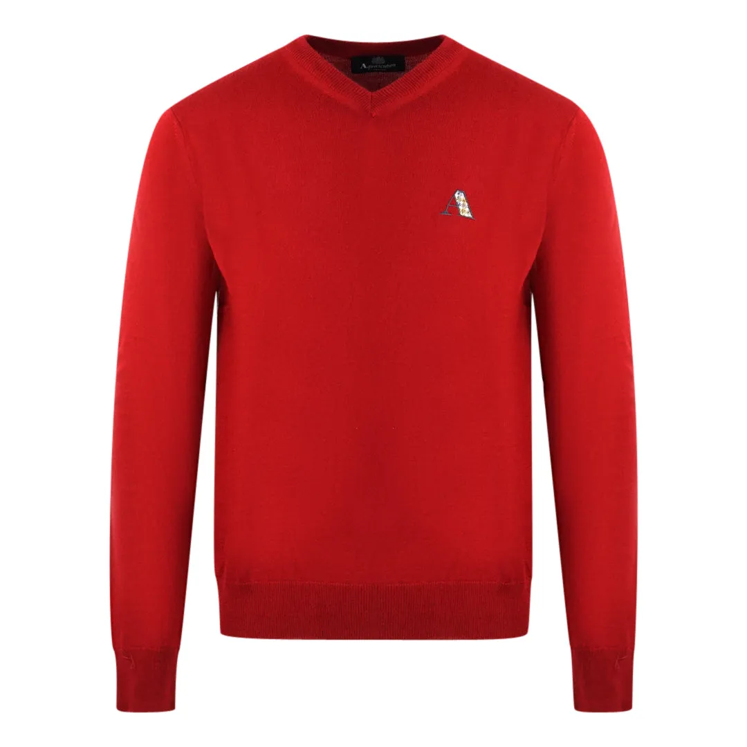 Aquascutum Red Men's Sweater 2046 90010701