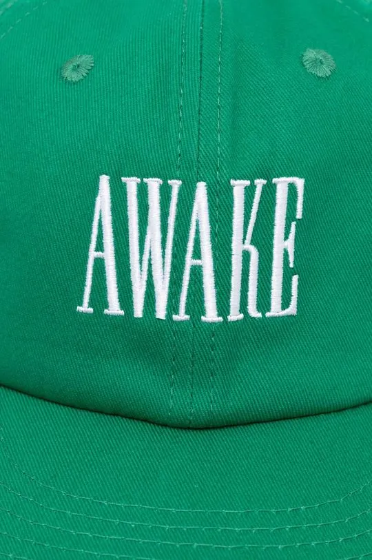 Green Awake NY Cotton Baseball Cap Logo Hat SP24-HT004