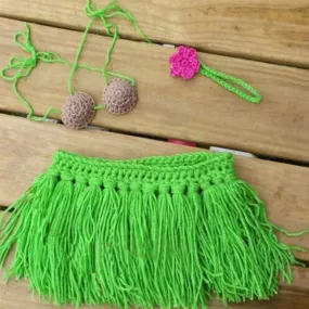 Baby Girls Boys Knit Crochet Photography Props Outfits Costume Set 0-6 Months Skirt Cute SM6