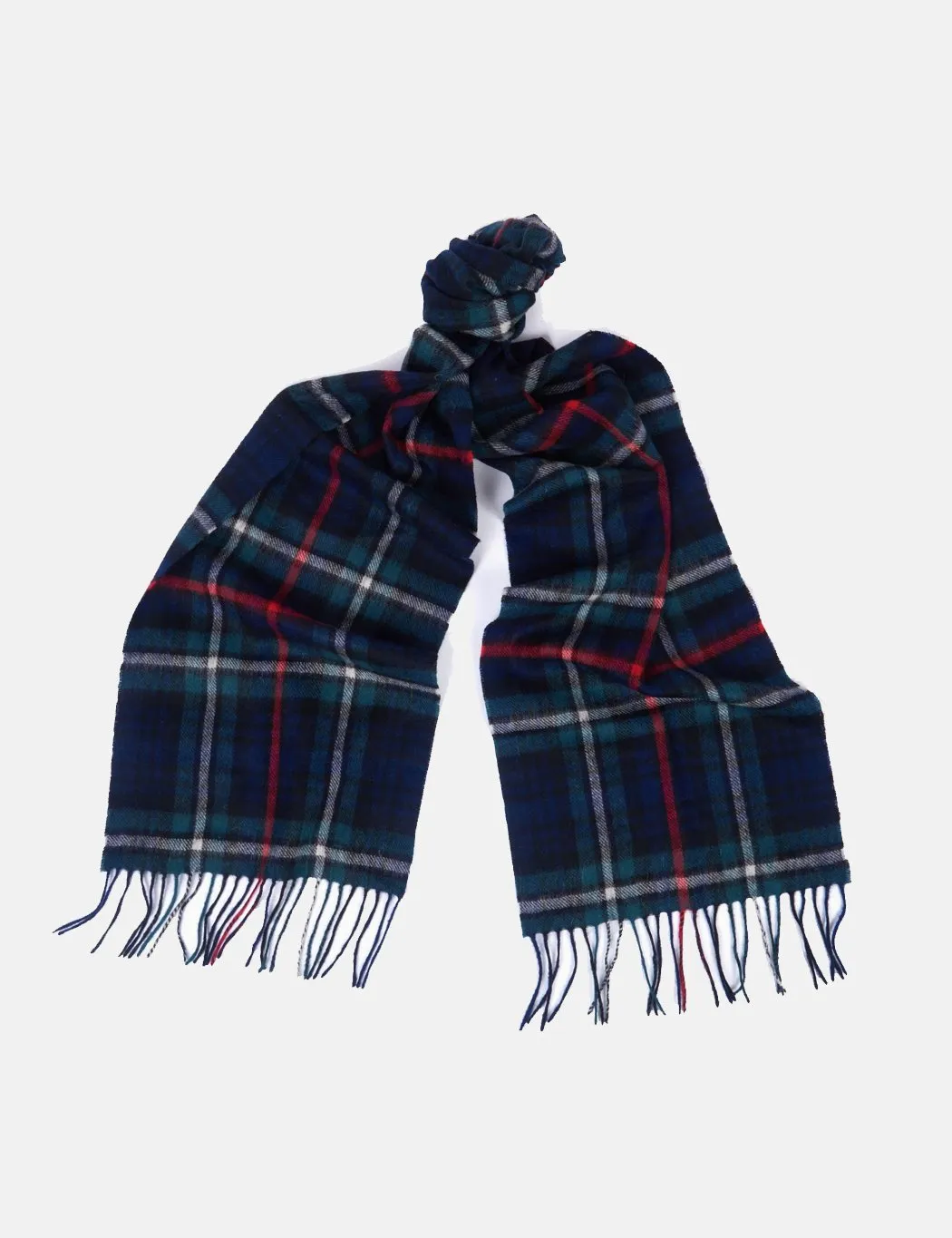 Barbour Check Tartan Scarf - Mackenzie Blue