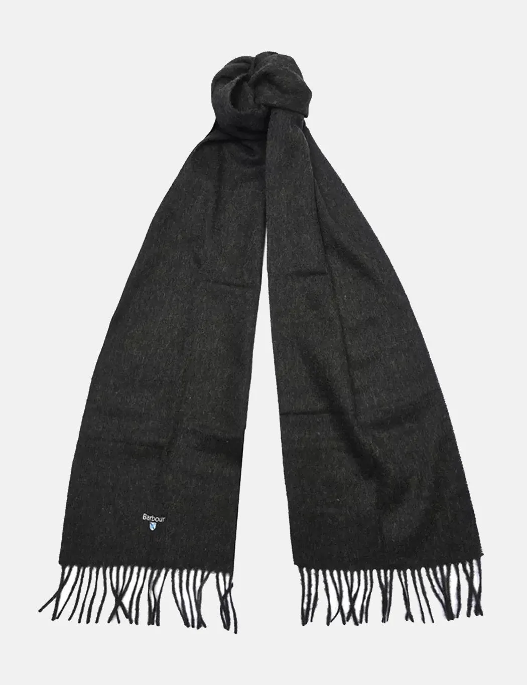 Barbour Lambswool Scarf in Seaweed Green