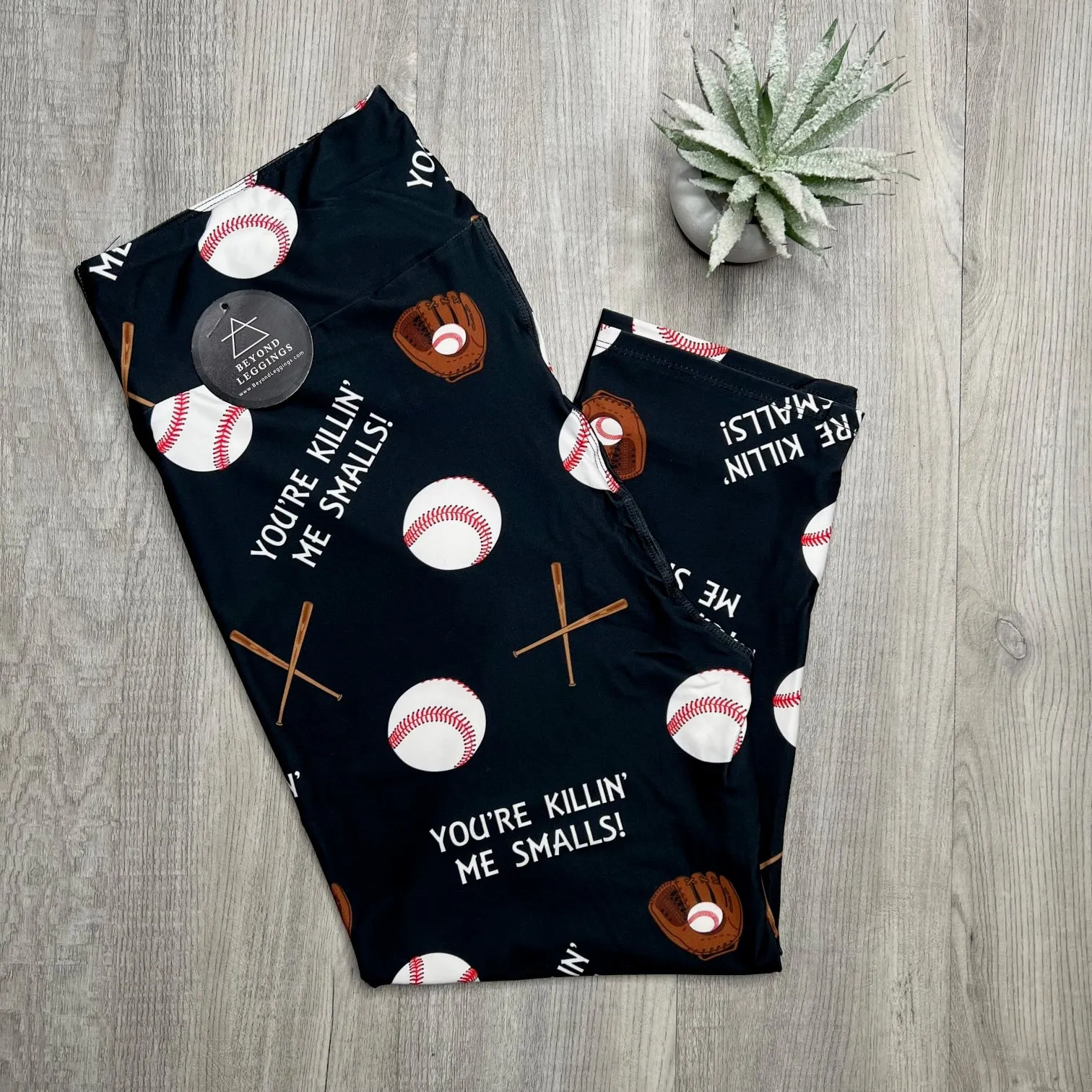 Baseball Capri Leggings for Women