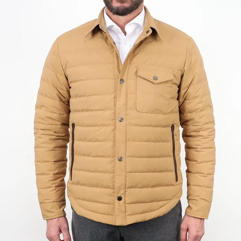 Beige Padded Jacket Outerwear