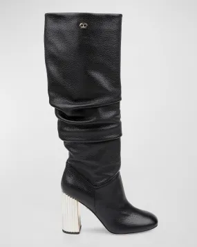 Bethany leather knee boots