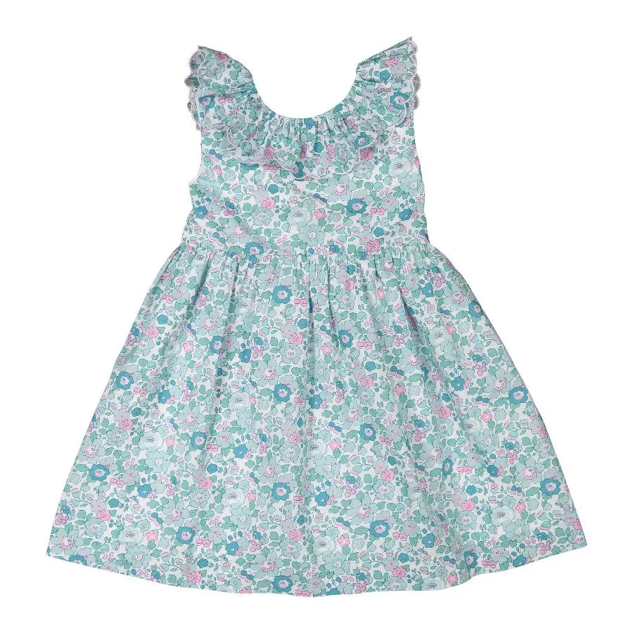 Betsy Dress in Aqua Blue