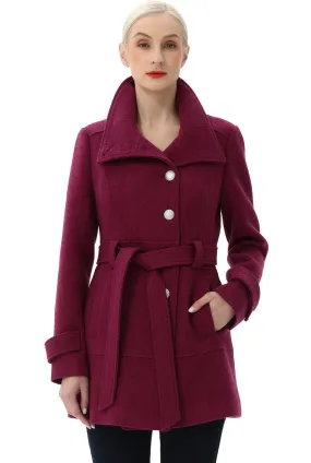 BGSD Wool Belted Coat for Women