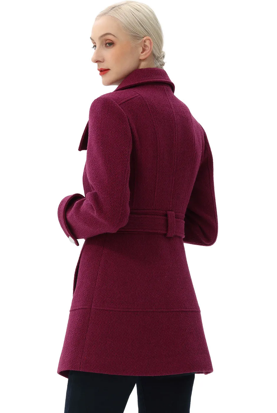 BGSD Wool Belted Coat for Women