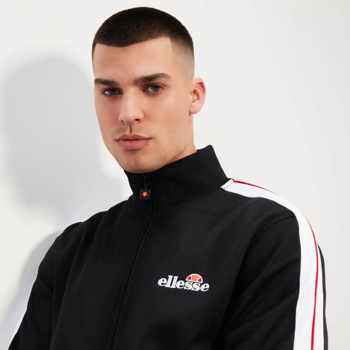 Black Giandoso Track Jacket by Ellesse