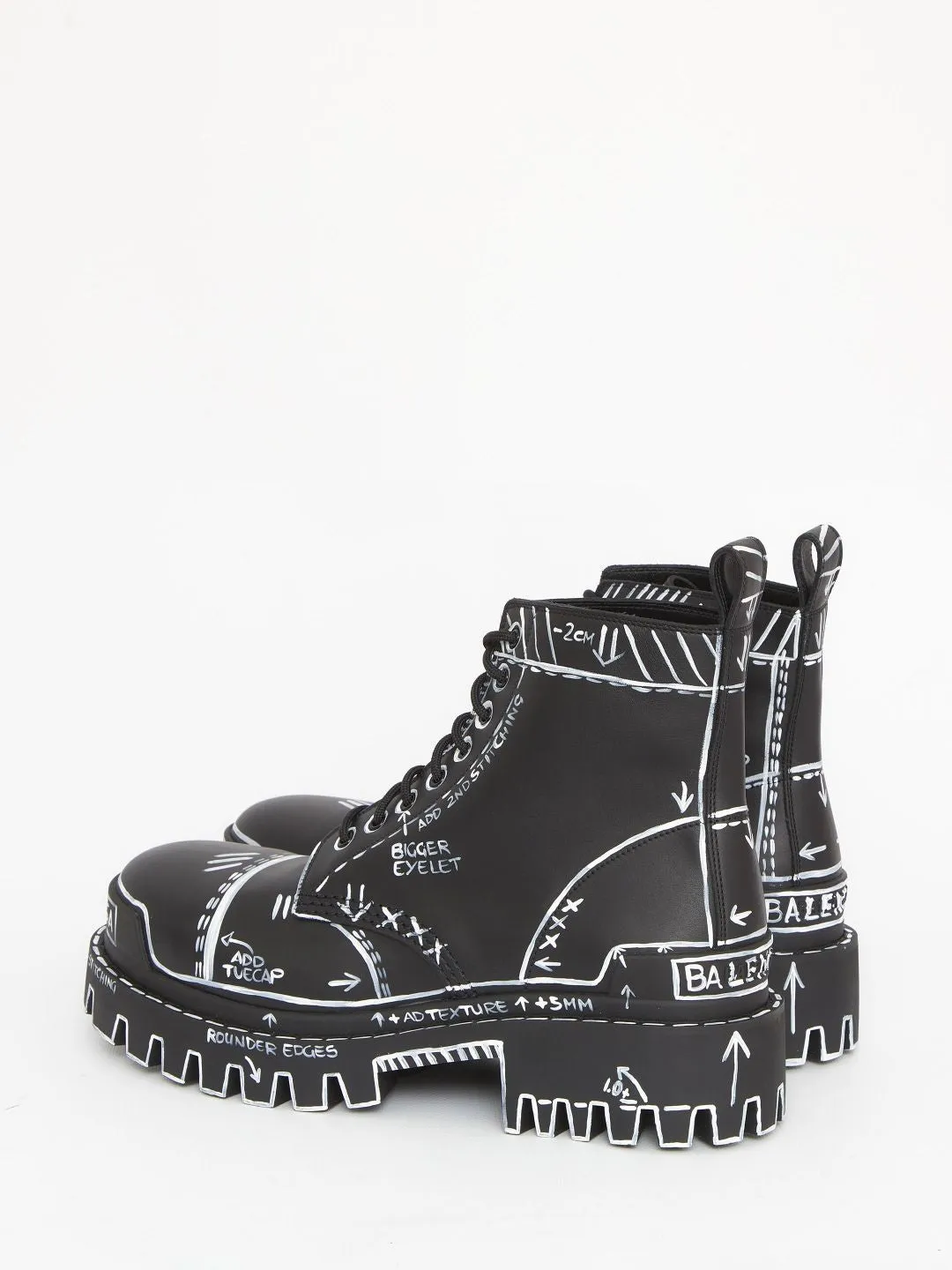 Black Leather Ankle Boots for Women by BALENCIAGA