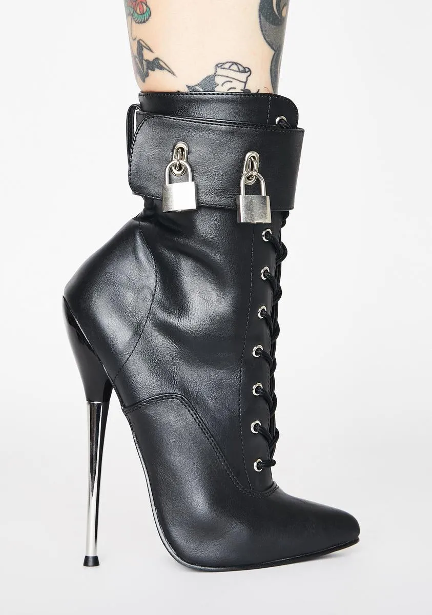 Black Stiletto Ankle Boots