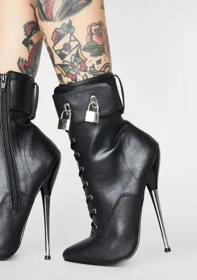 Black Stiletto Ankle Boots