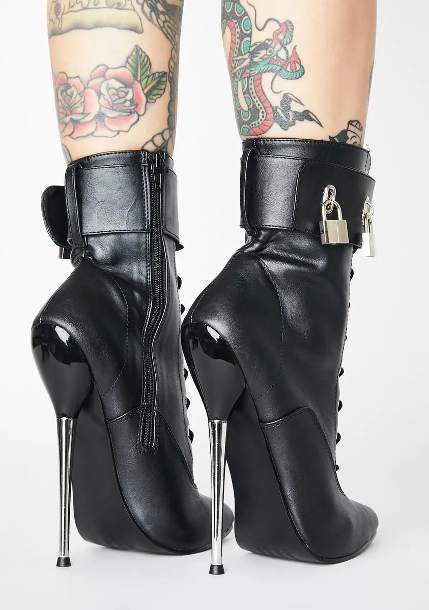 Black Stiletto Ankle Boots