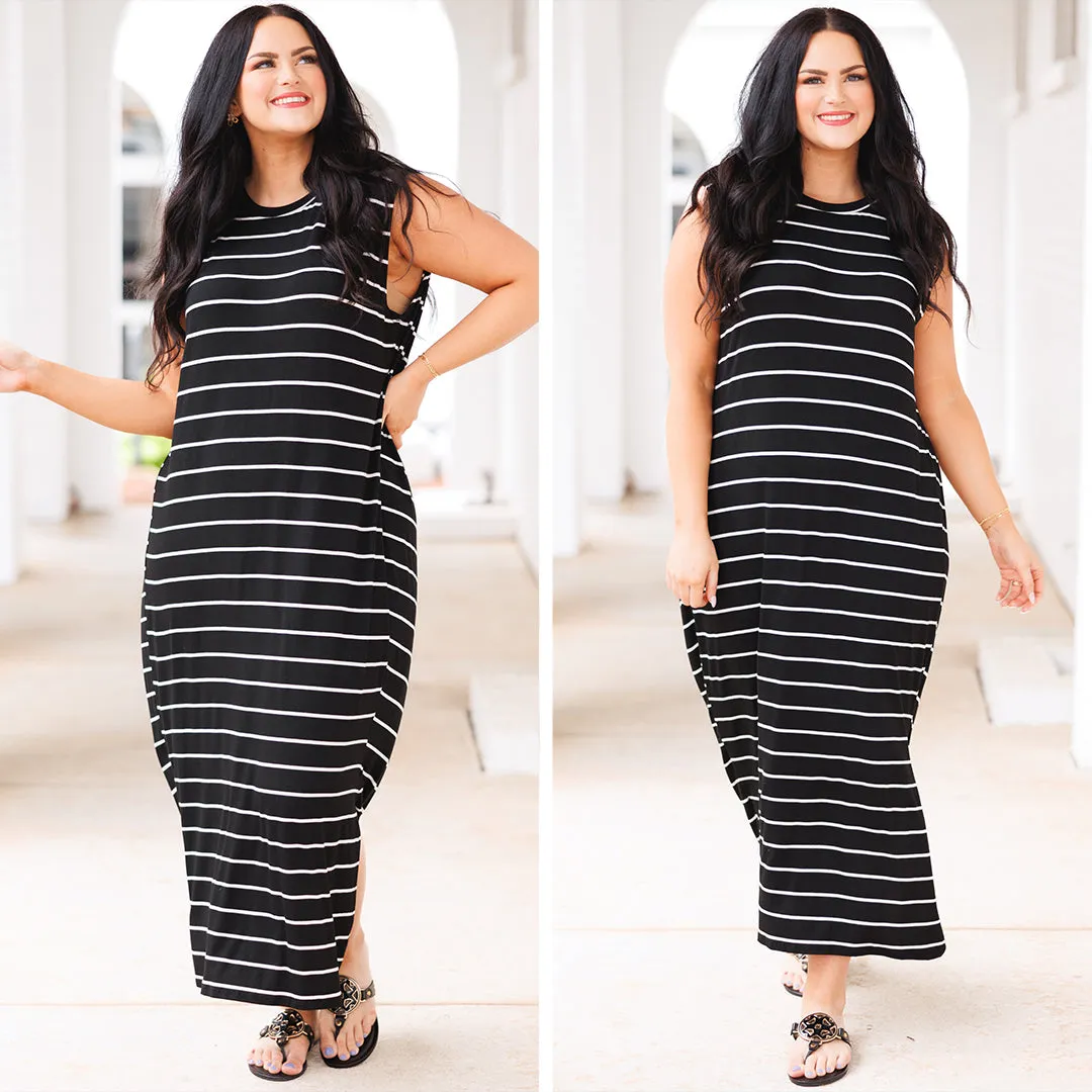 Black Striped Dress - Shop Now