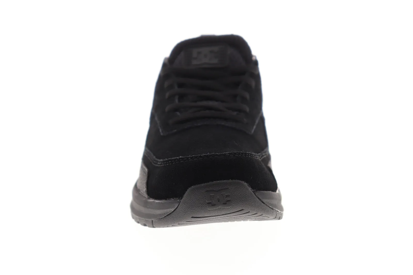 Black Suede Skate Sneakers Shoes for Men by DC Vandium ADYS200069