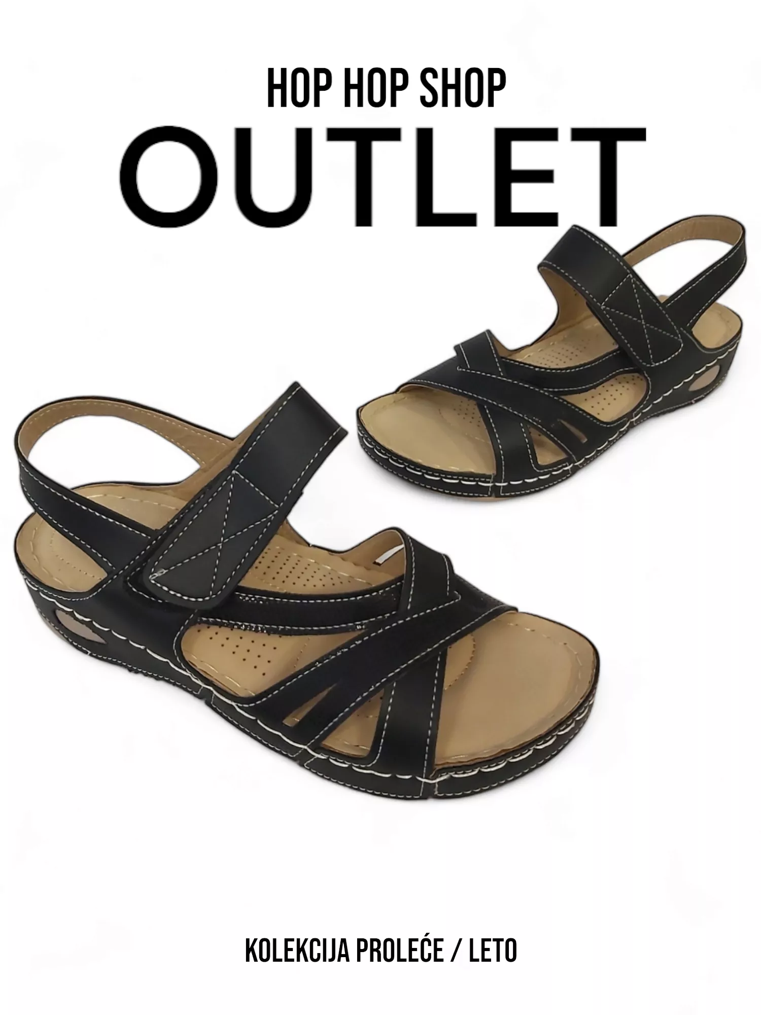 Black Women's Sandals LS81963