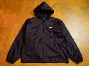 Black Zip Windbreaker Jacket 