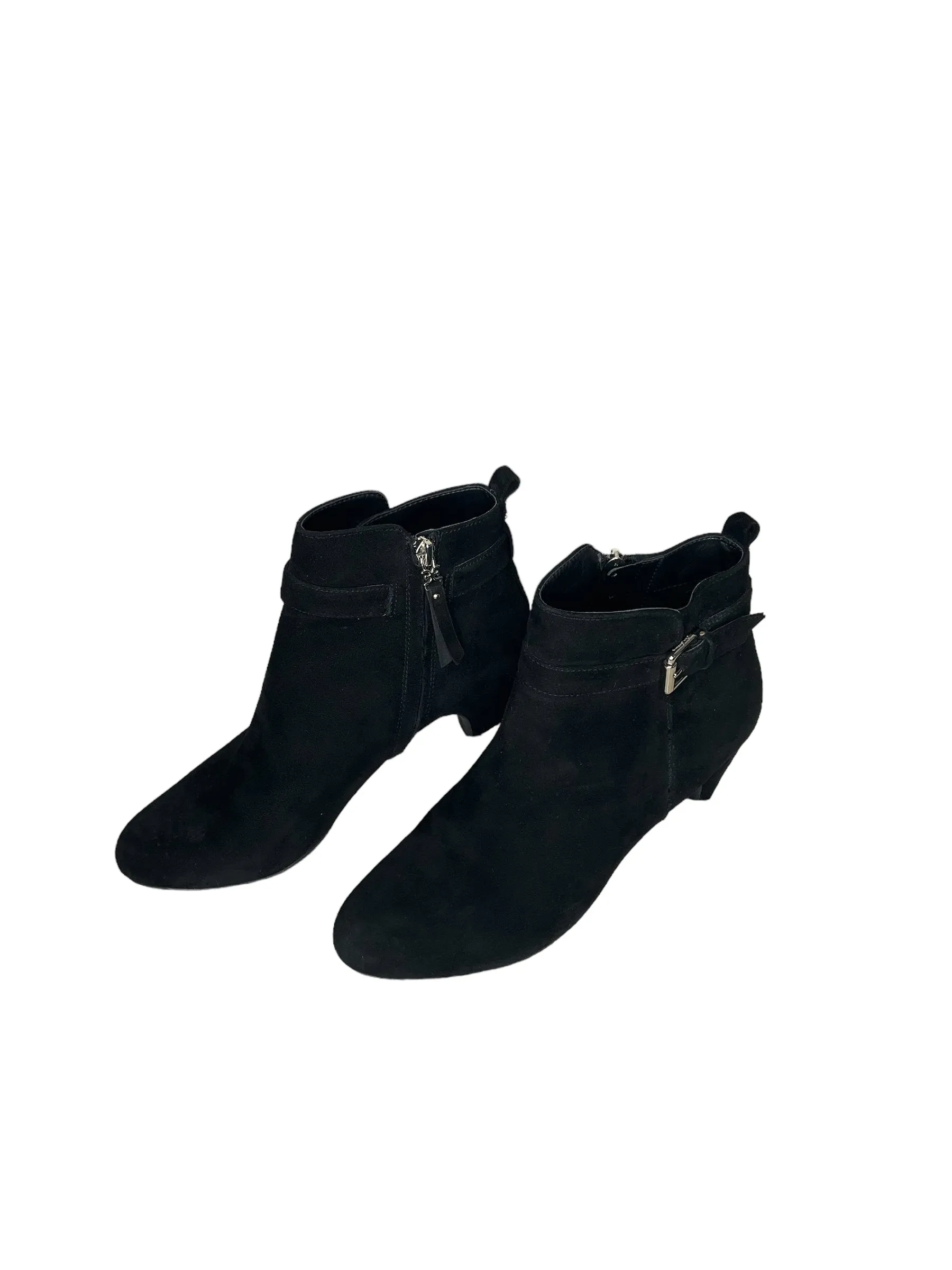 Sam Edelman Black Ankle Heel Boots Size 8