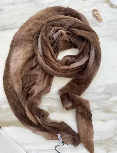 Organic cashmere scarf by Botto Giuseppe