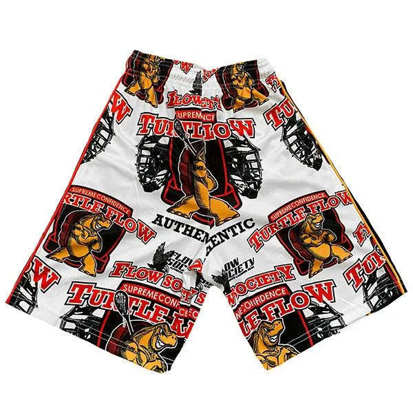 Boys Turtle Print Swim Trunks - Attack Shorts