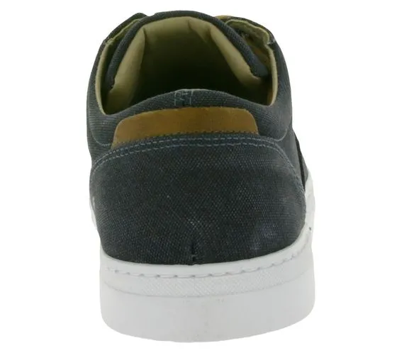 BULLBOXER Sneakers Uomo in Tela con Plantare Estraibile City Shoes 759K23956S T059 Nero