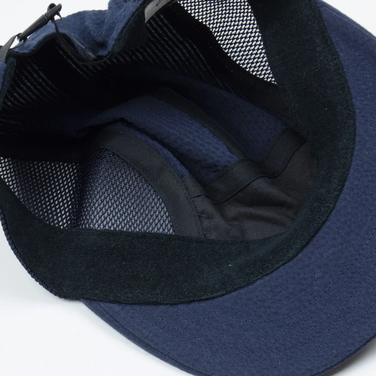 Cableami Navy Solid Seersucker Mesh Jet Cap