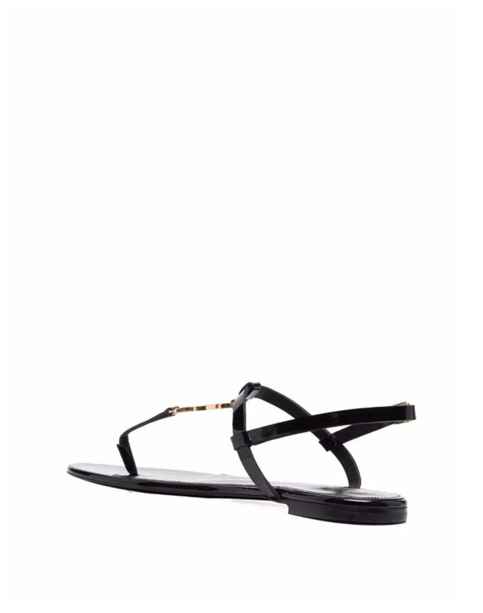 Cassandra designer logo sandals