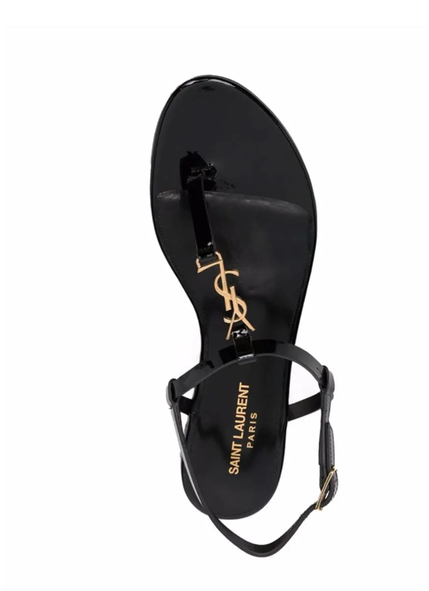 Cassandra designer logo sandals