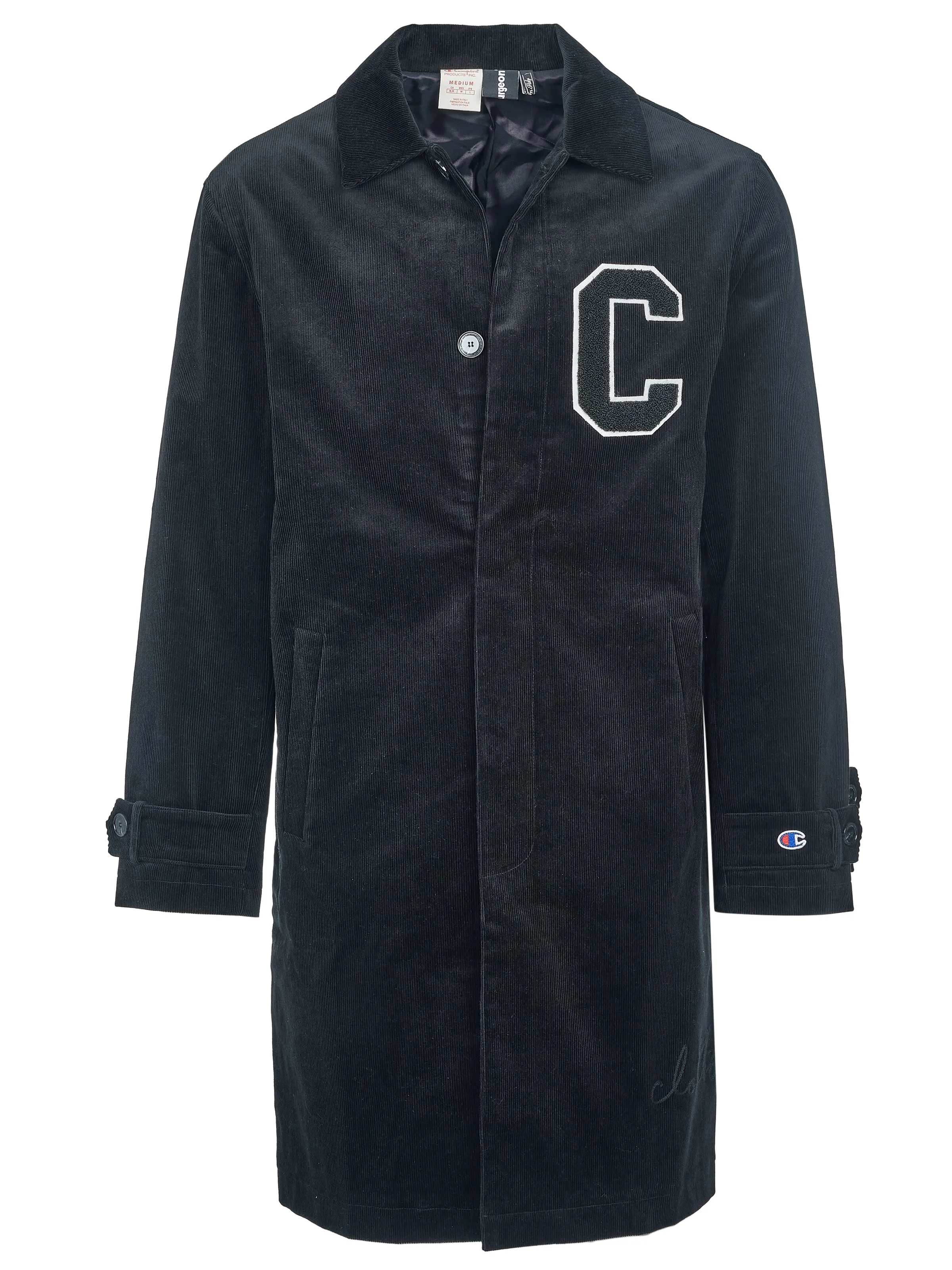 Champion x Clothsurgeon black coat.