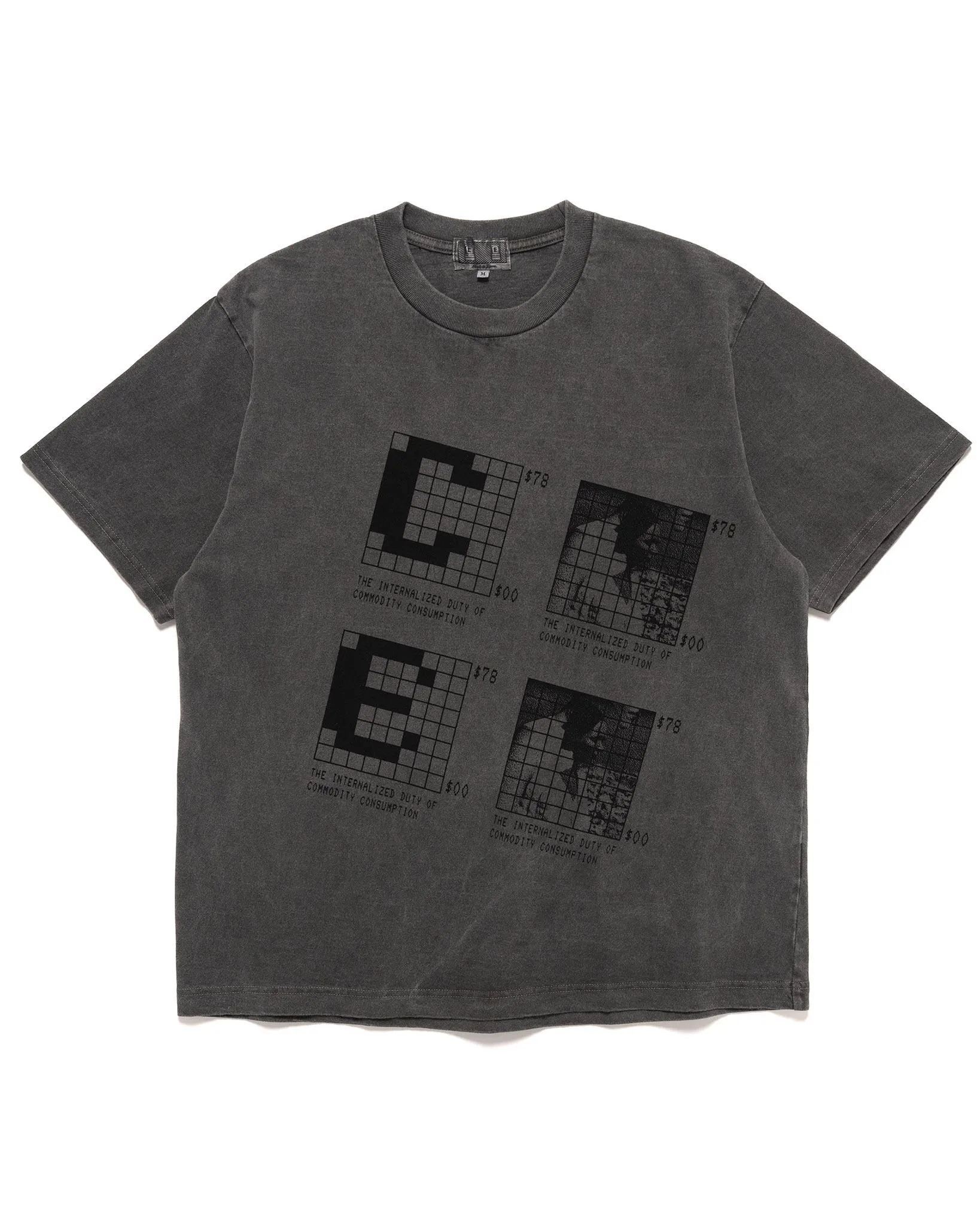 Charcoal Overdye T-shirt with Internalized Duty.