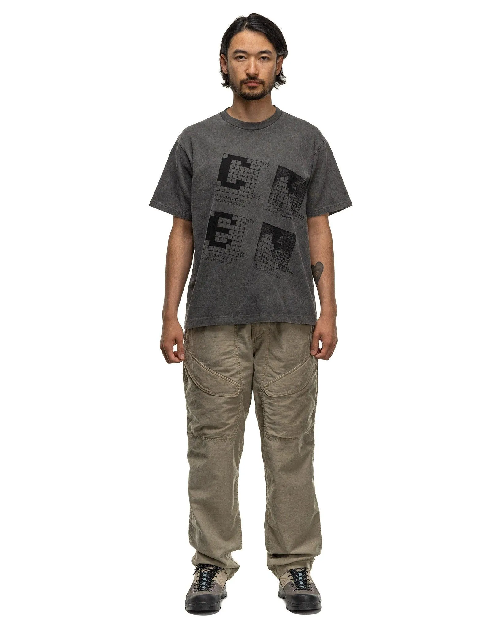 Charcoal Overdye T-shirt with Internalized Duty.