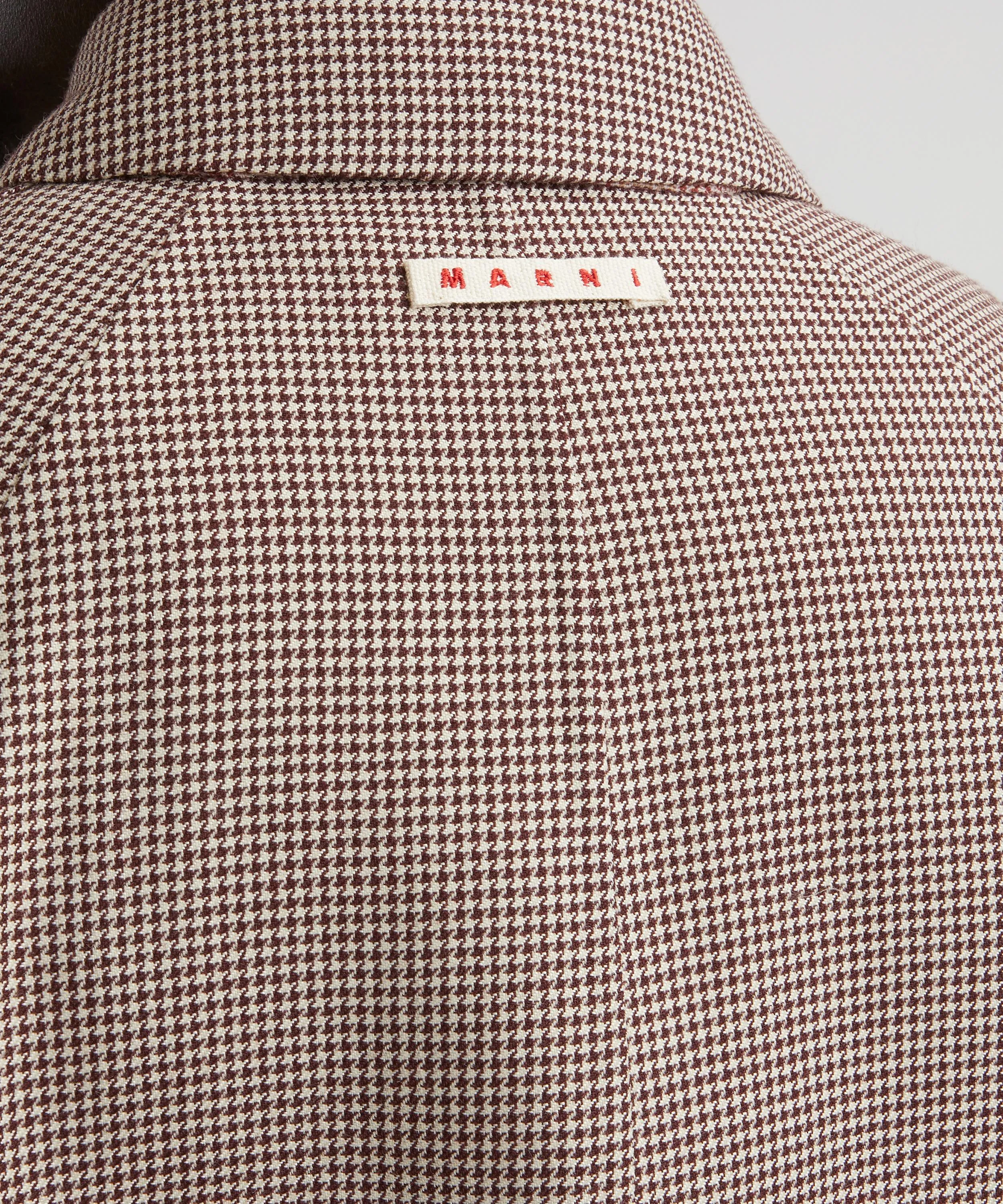 Classic Checked Single-Breasted Coat