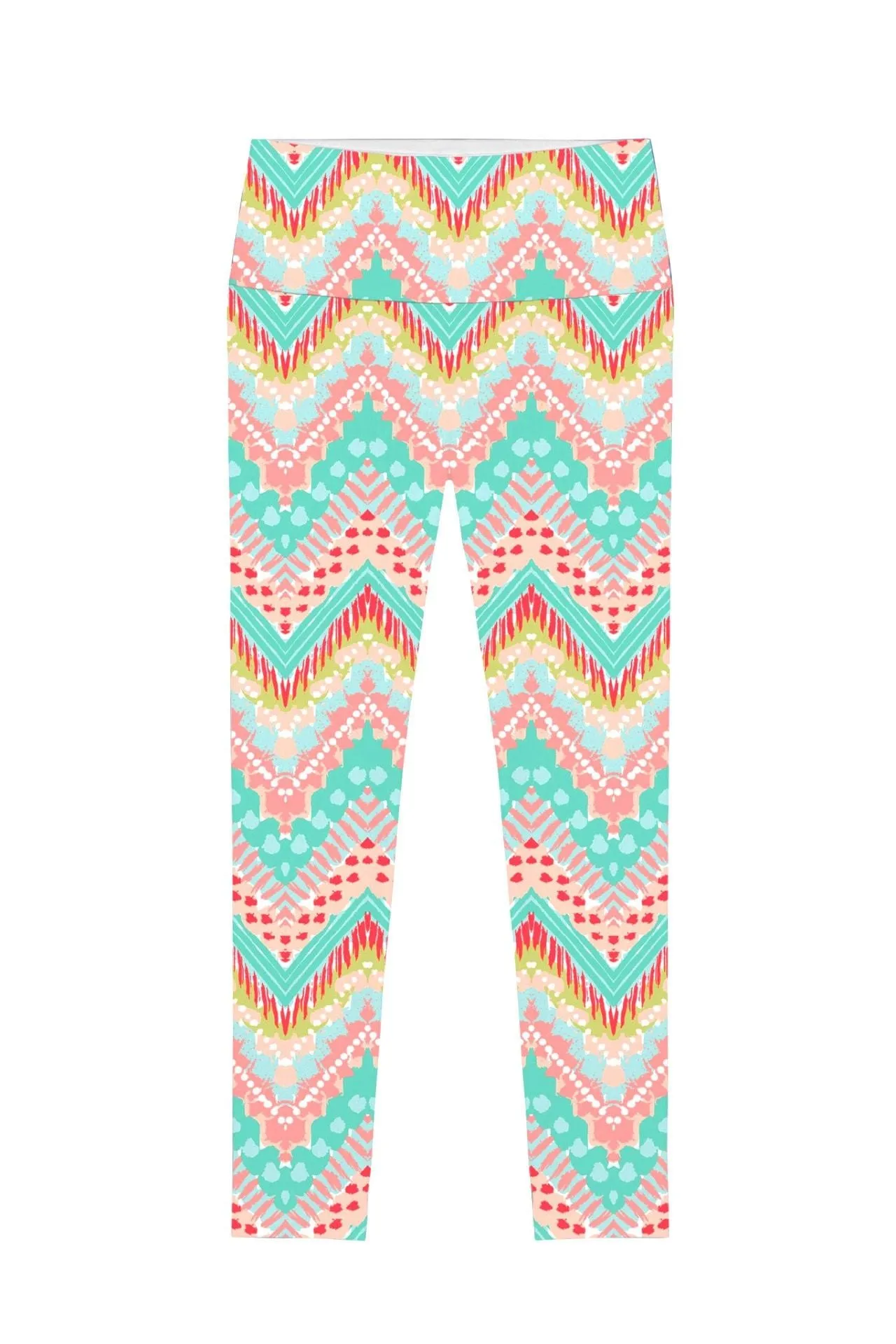 Chevron Lucy Printed Performance Leggings for Women