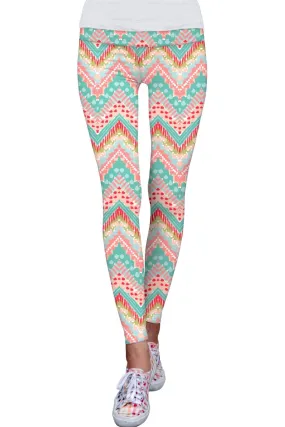 Chevron Lucy Printed Performance Leggings for Women