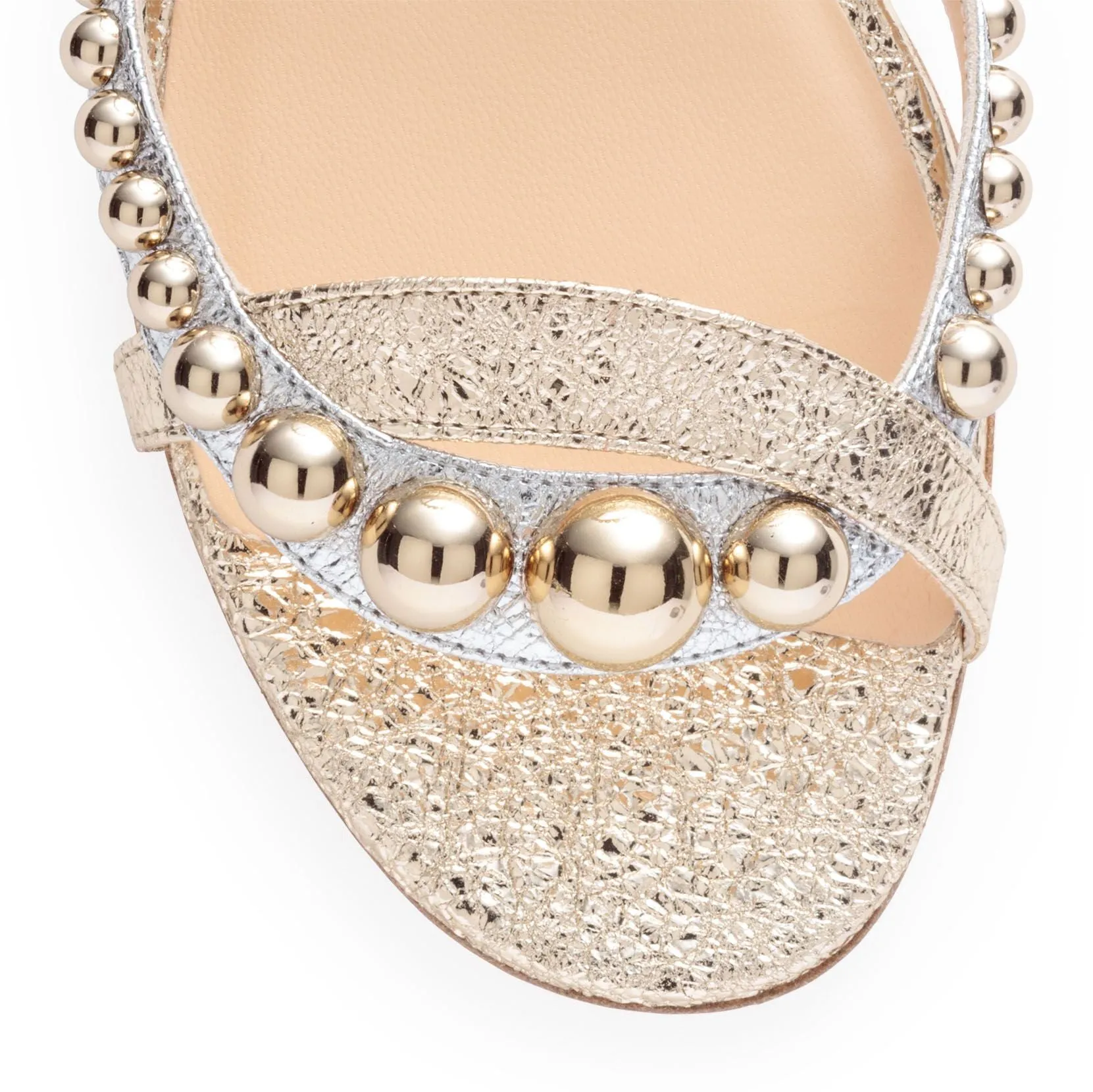 Christian Louboutin Vintage Platinum Flat Sandals