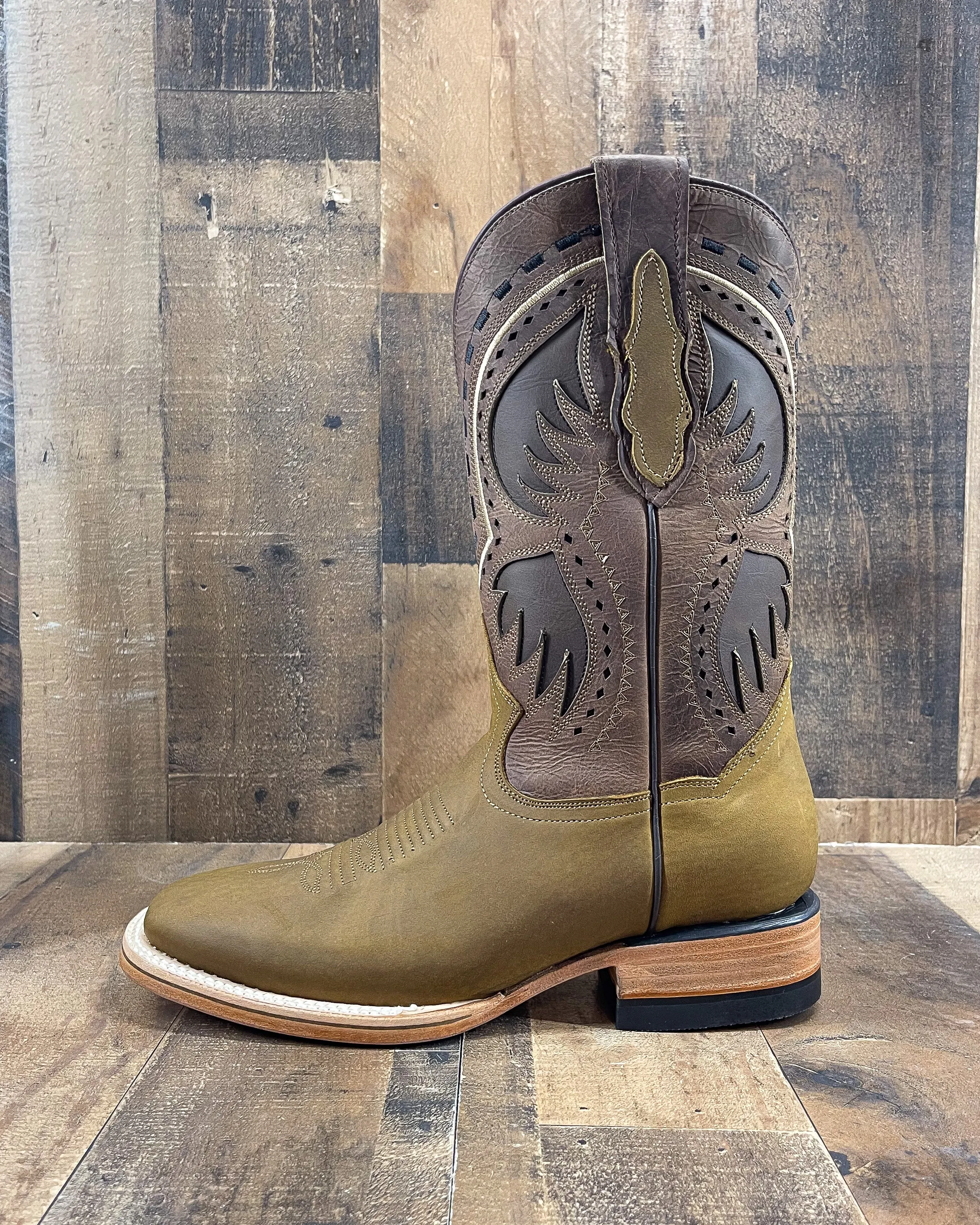 Crazy Papaya Men's Square Toe Cowboy Boots